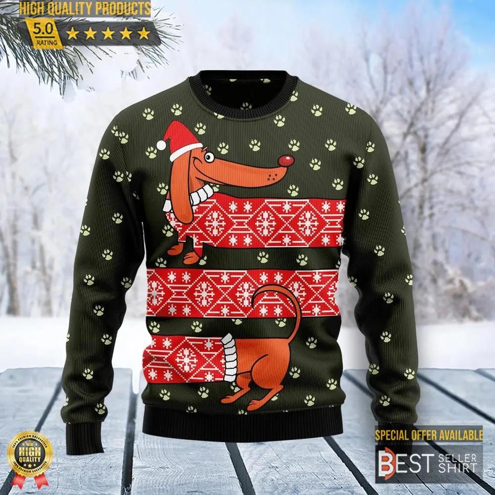 Dachshund Funny Christmas Ugly Christmas Sweater 1