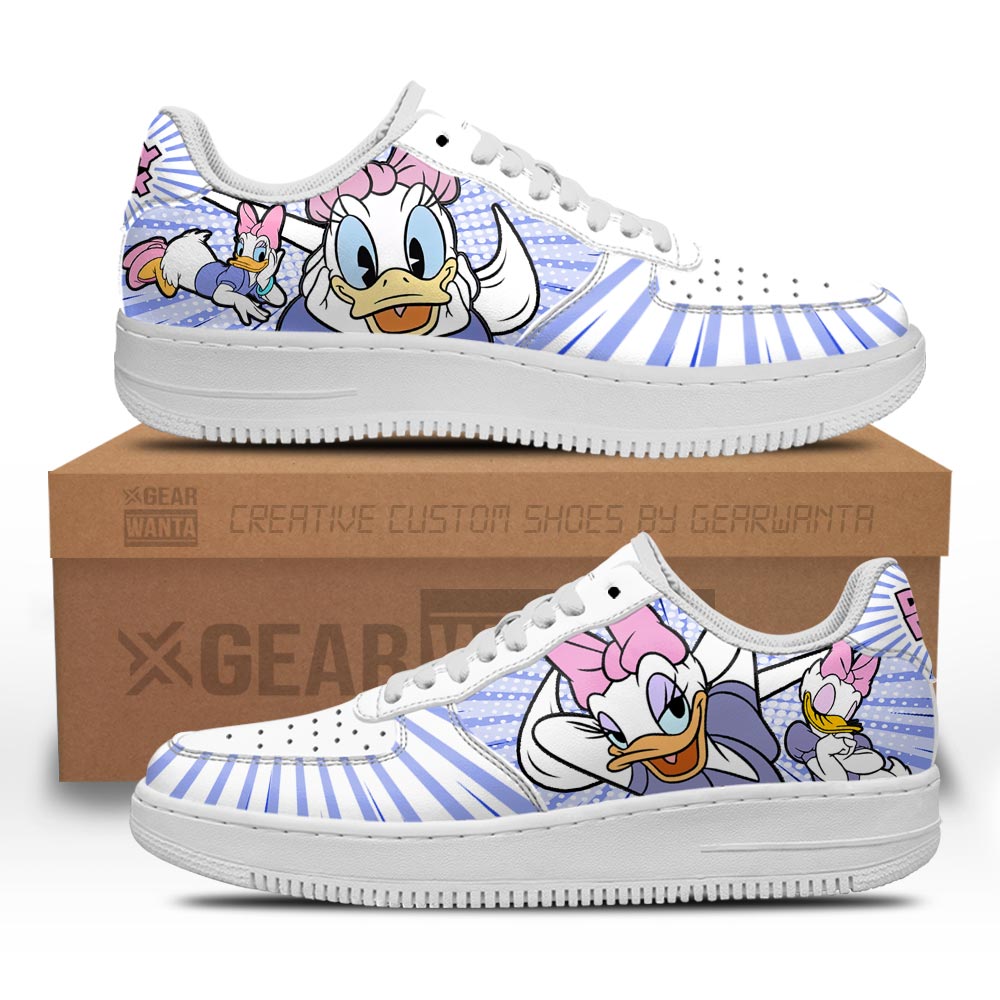 Daisy Duck Air1 Sneakers NAF Custom Shoes 1 GearWanta