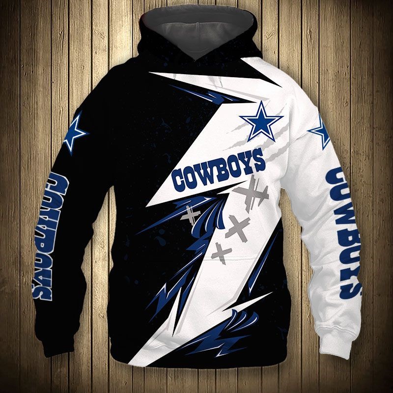 Dallas Cowboys Army Graphic 3D Zip Hoodie Pullover Gifts For Fans With Gifts For FatherS Day 0