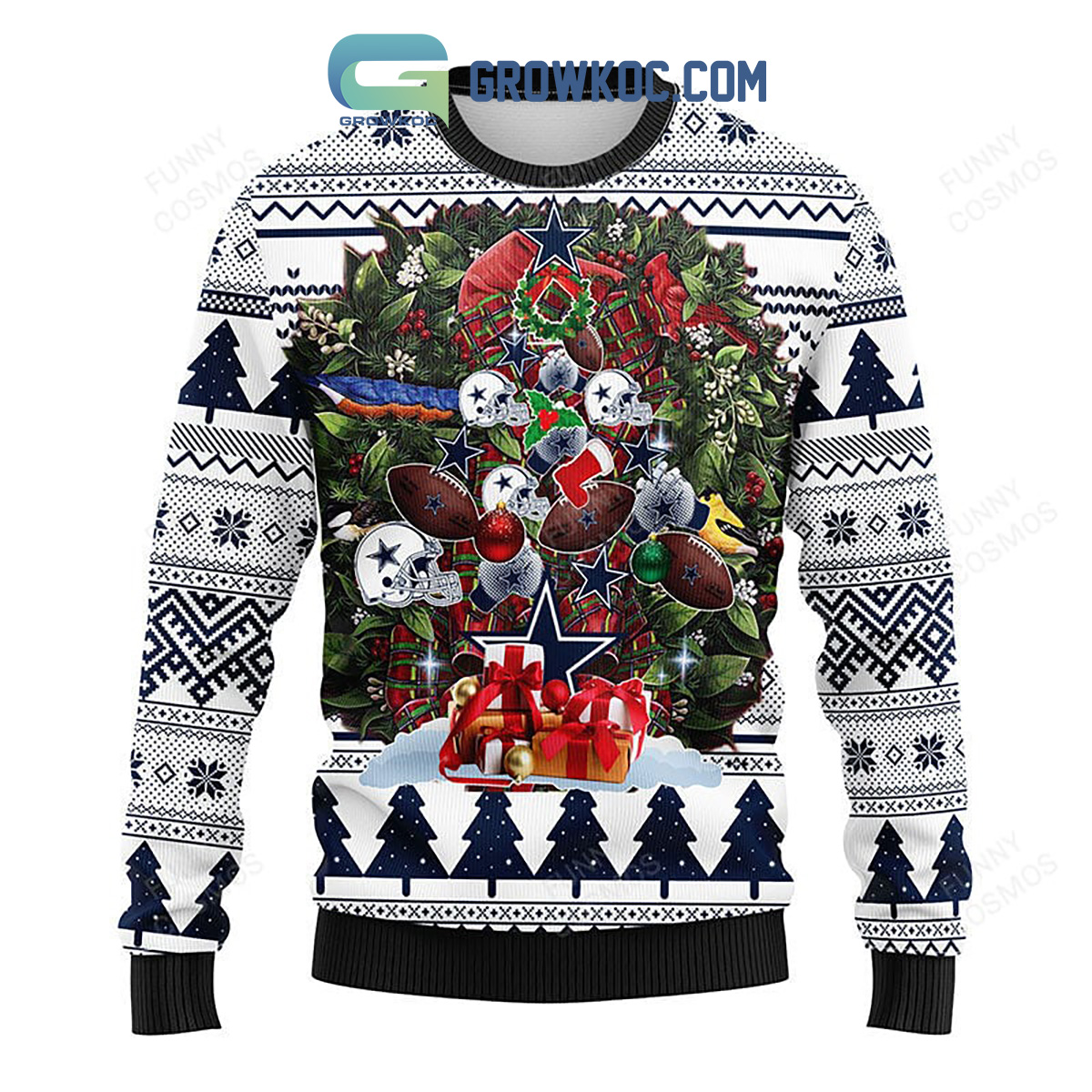 Dallas Cowboys Christmas Football Gift Ugly Sweater2B1 Ny6iy