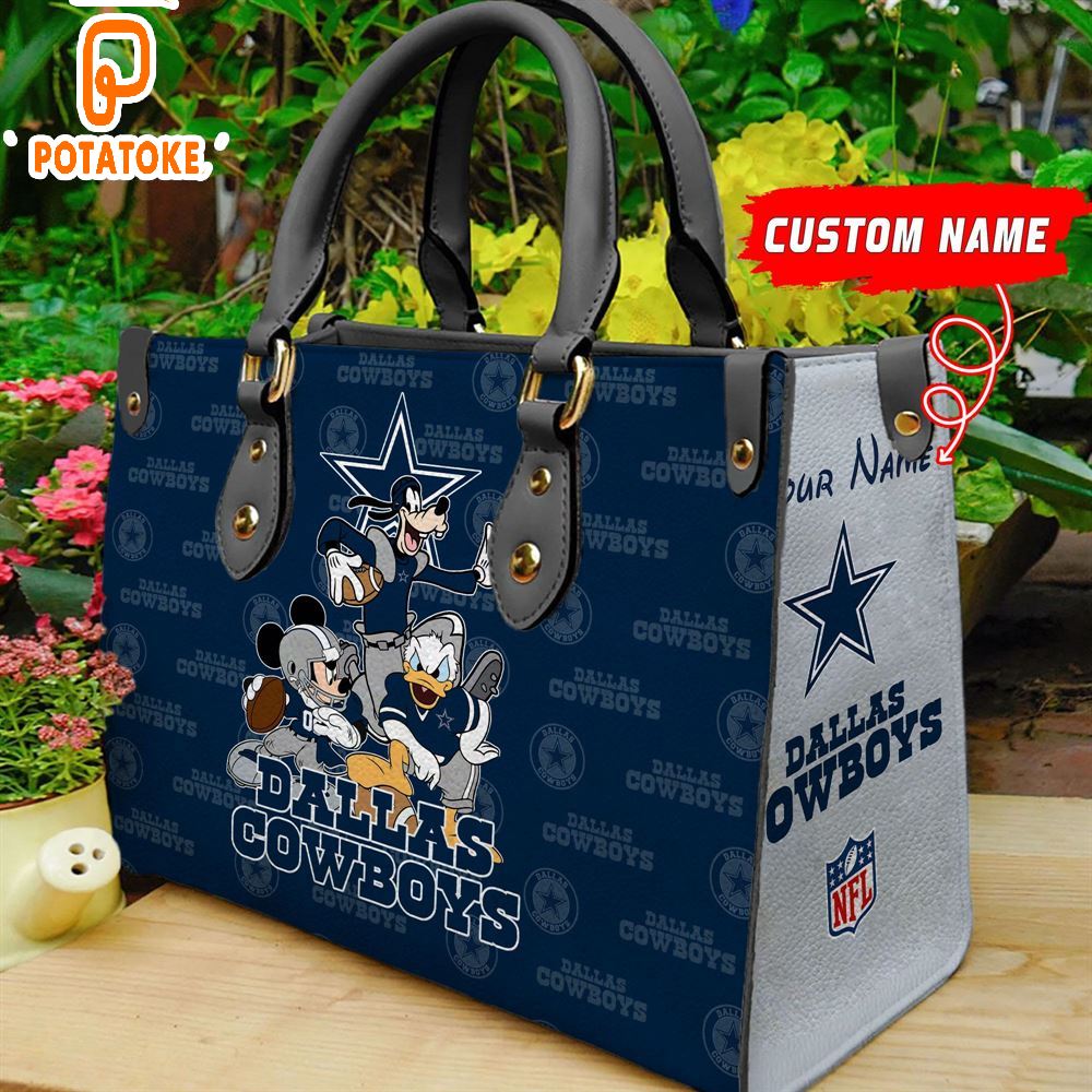 Dallas Cowboys Disney Women Leather Hand Bag