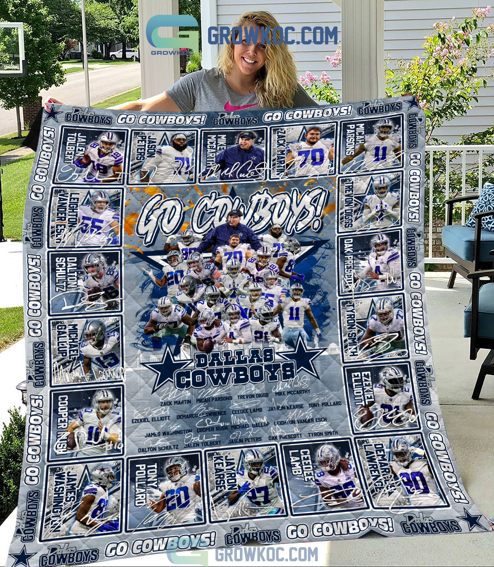 Dallas Cowboys NFL Go Fleece Blanket Quilt2B1 1 X4T5k