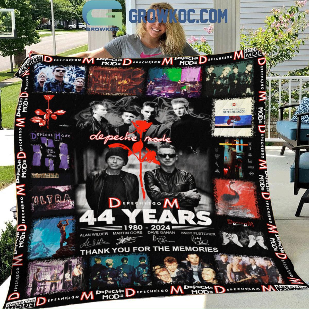 Depeche Mode 44 Years Of The Memories 1980 2024 Fleece Blanket Quilt 1 35XpR