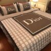 Dior Brown Inspired Bedding Set