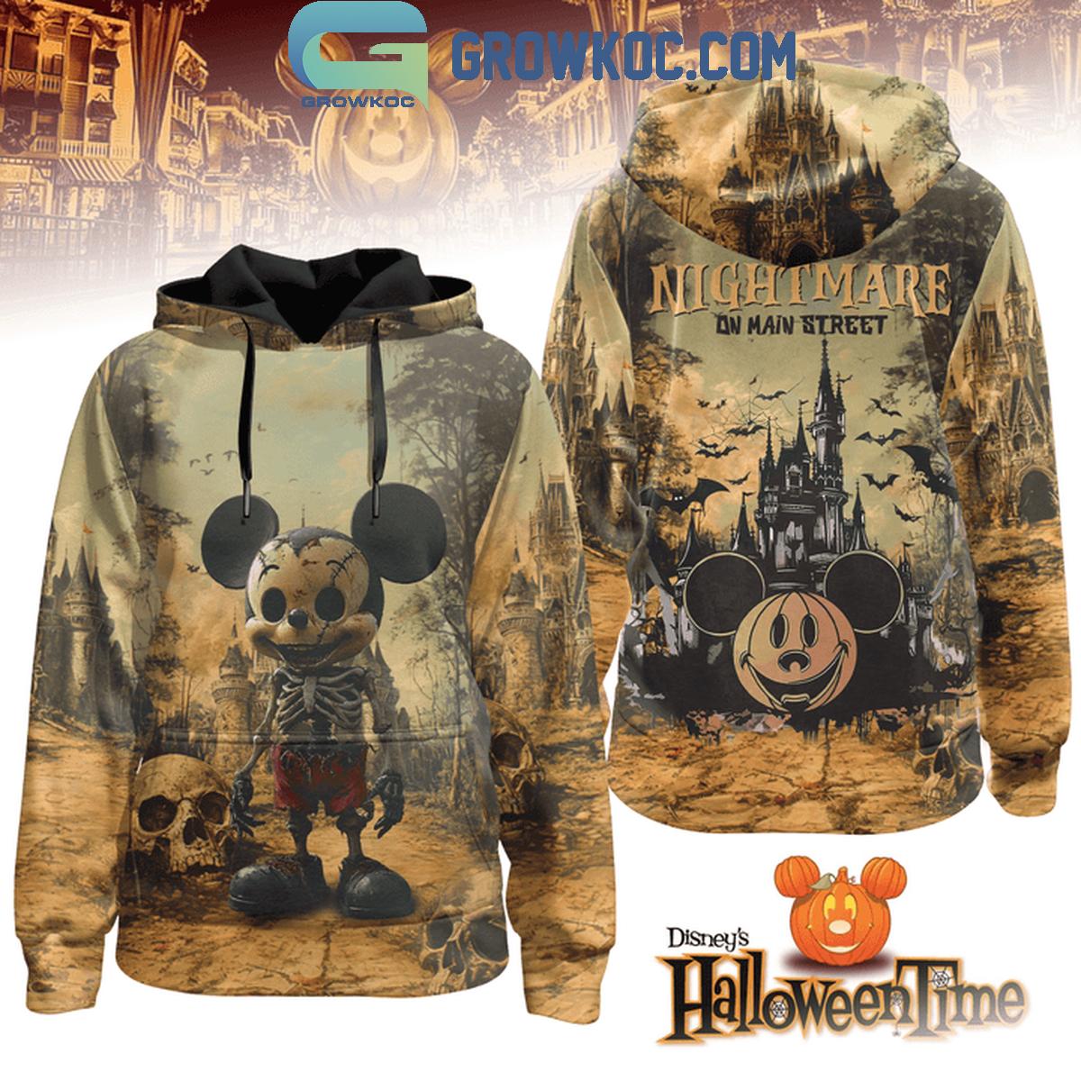 Disney Halloween Time Nightmare On Main Street Hoodie T Shirt 1 uH5gR