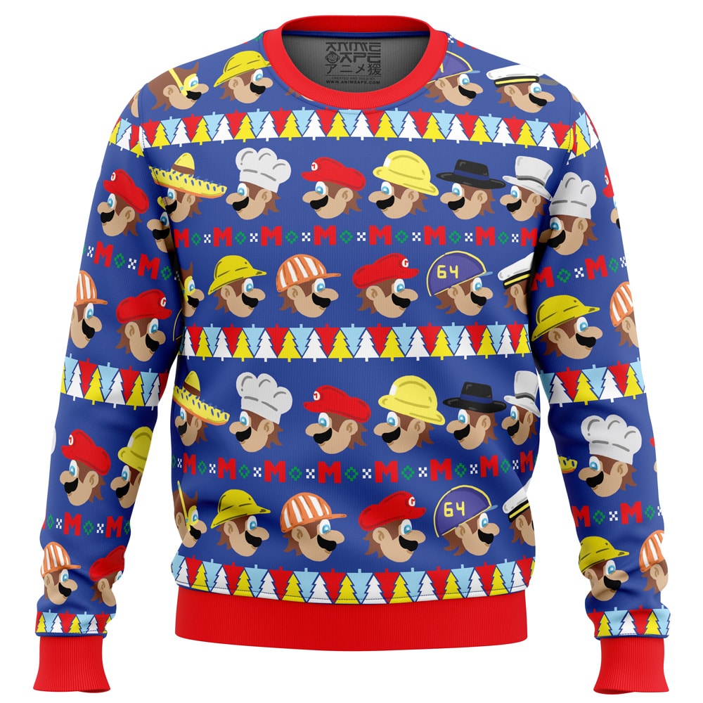 Do The Odyssey Super Mario PC Ugly Christmas Sweater front mockup