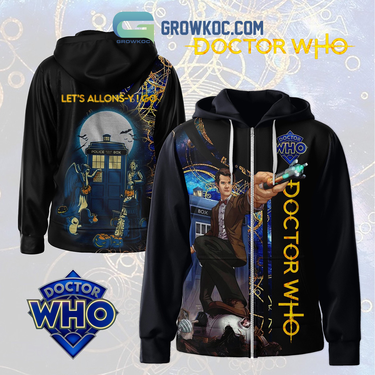 Doctor Who Lets Allons Y Go Hoodie Shirts2B1 jsN2o