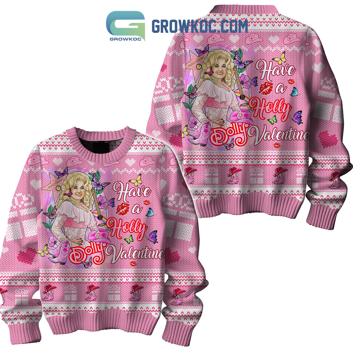 Dolly Parton Holly Dolly Valentine Ugly Sweater2B1 zAMYZ