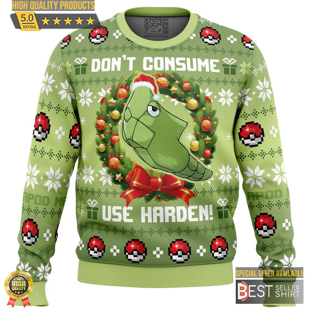 Dont Consume Pokemon Ugly Christmas Sweater Christmas Gifts 1