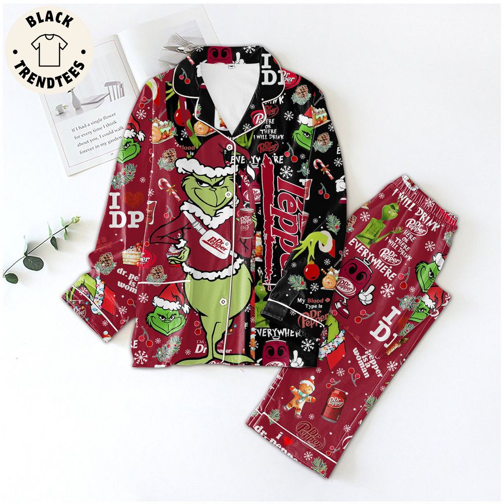 Dr Pepper Grinch Christmas Design Pijamas Set d166d3 0