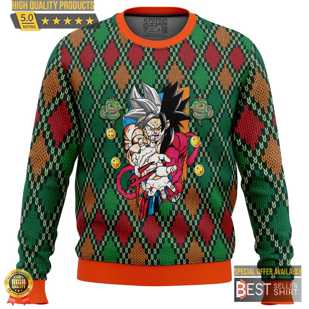 Dragon Ball Z SSJ4 Goku Ugly Christmas Sweater Christmas Gifts 1