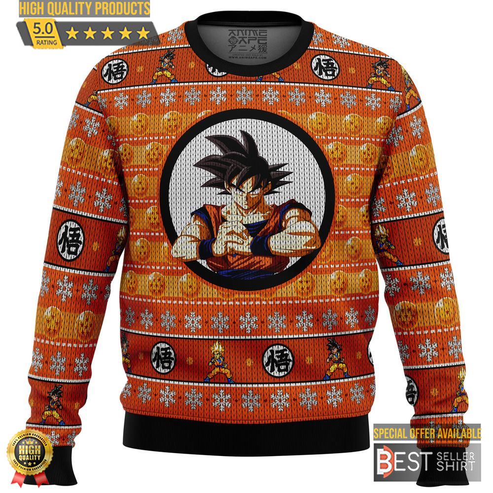 Dragonball Z Son Goku Ugly Christmas Sweater Christmas Gifts 1