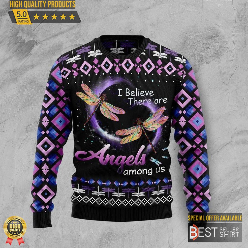 Dragonfly Angels Ugly Christmas Sweater Christmas Gifts 1