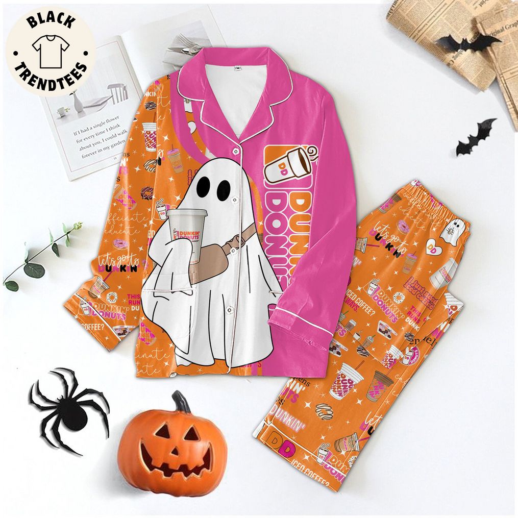 Dunkin Donuts Ghost Halloween Design Pijamas Set e5dcd8 0