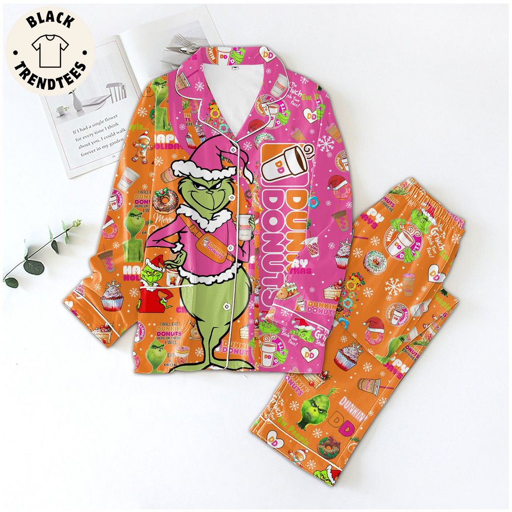 Dunkin Donuts Grinch Merry Christmas Design Pijamas Set 57a8f5 0