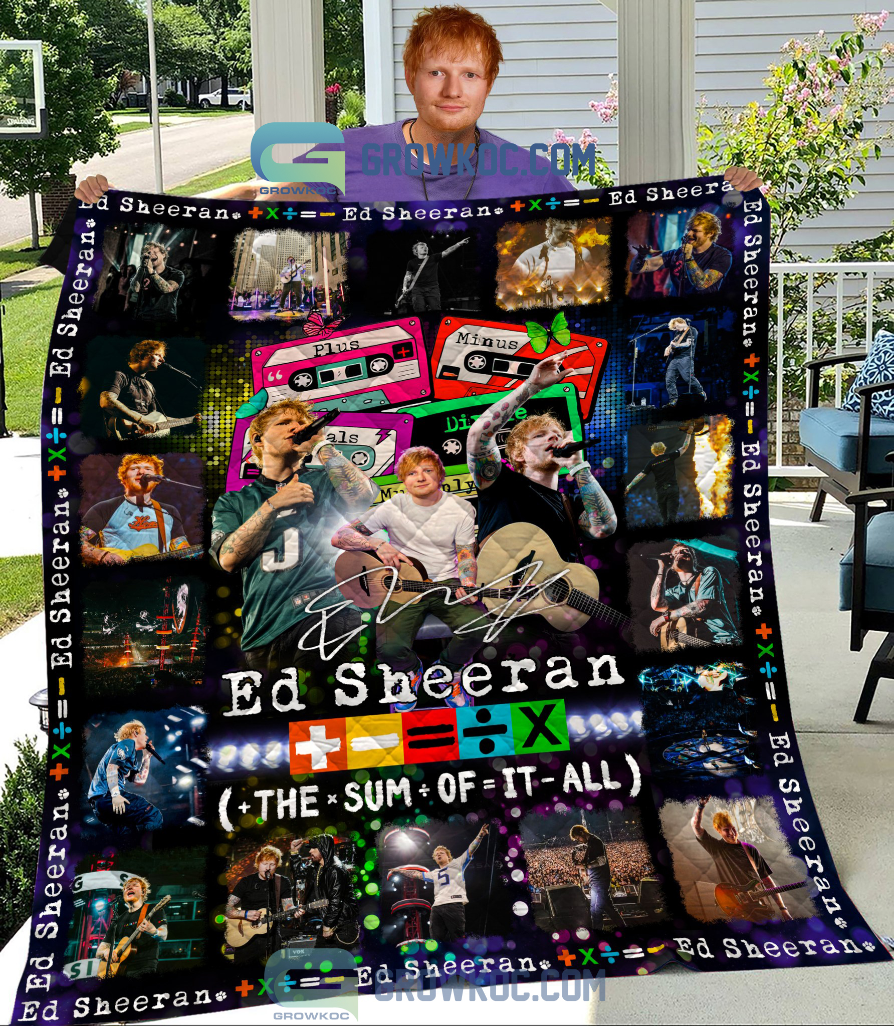 Ed Sheeran The Sum Of It All Fleece Blanket Quilt2B1 QInOi