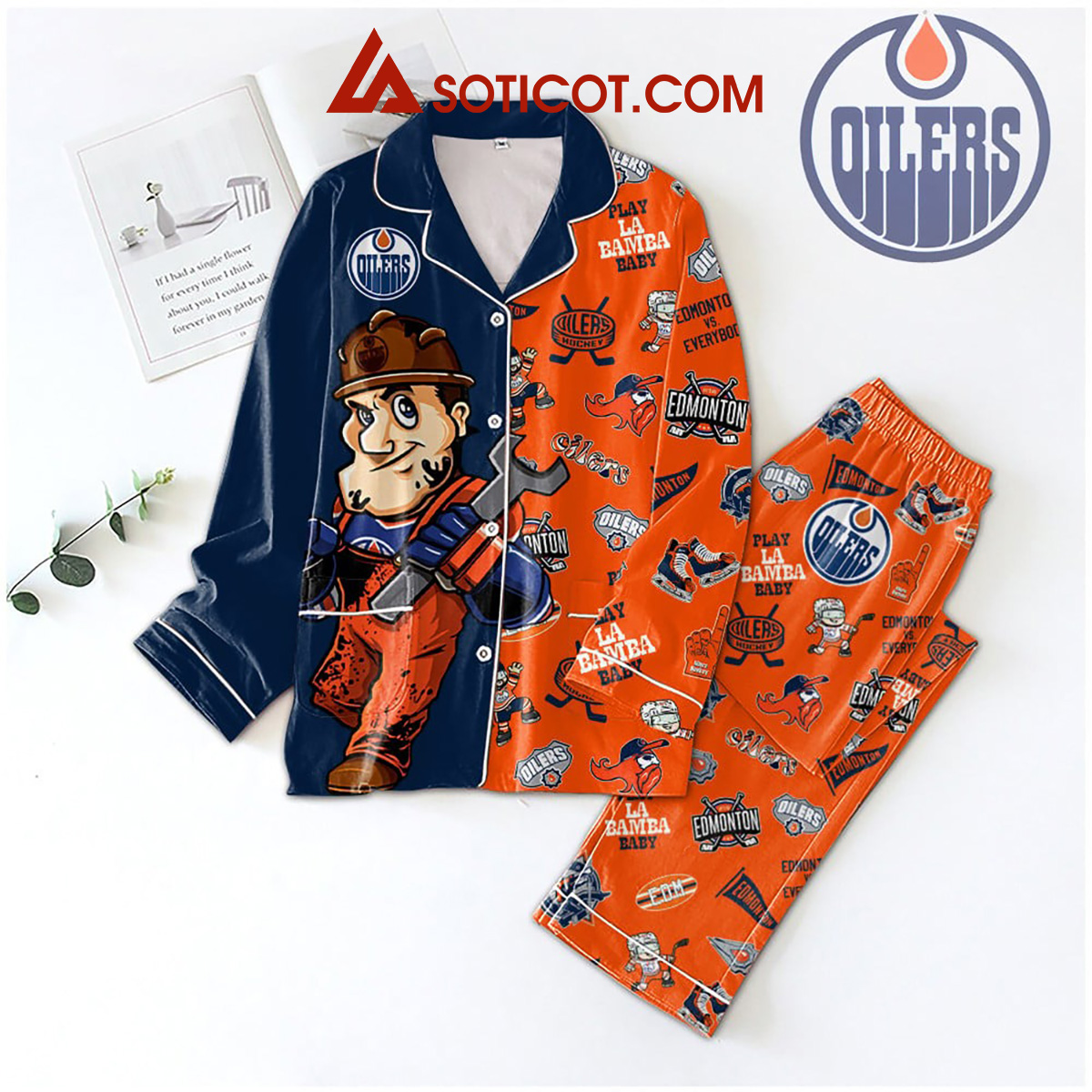 Edmonton Oilers Play La Bamba Baby Pajamas Set2B1 9nAzq