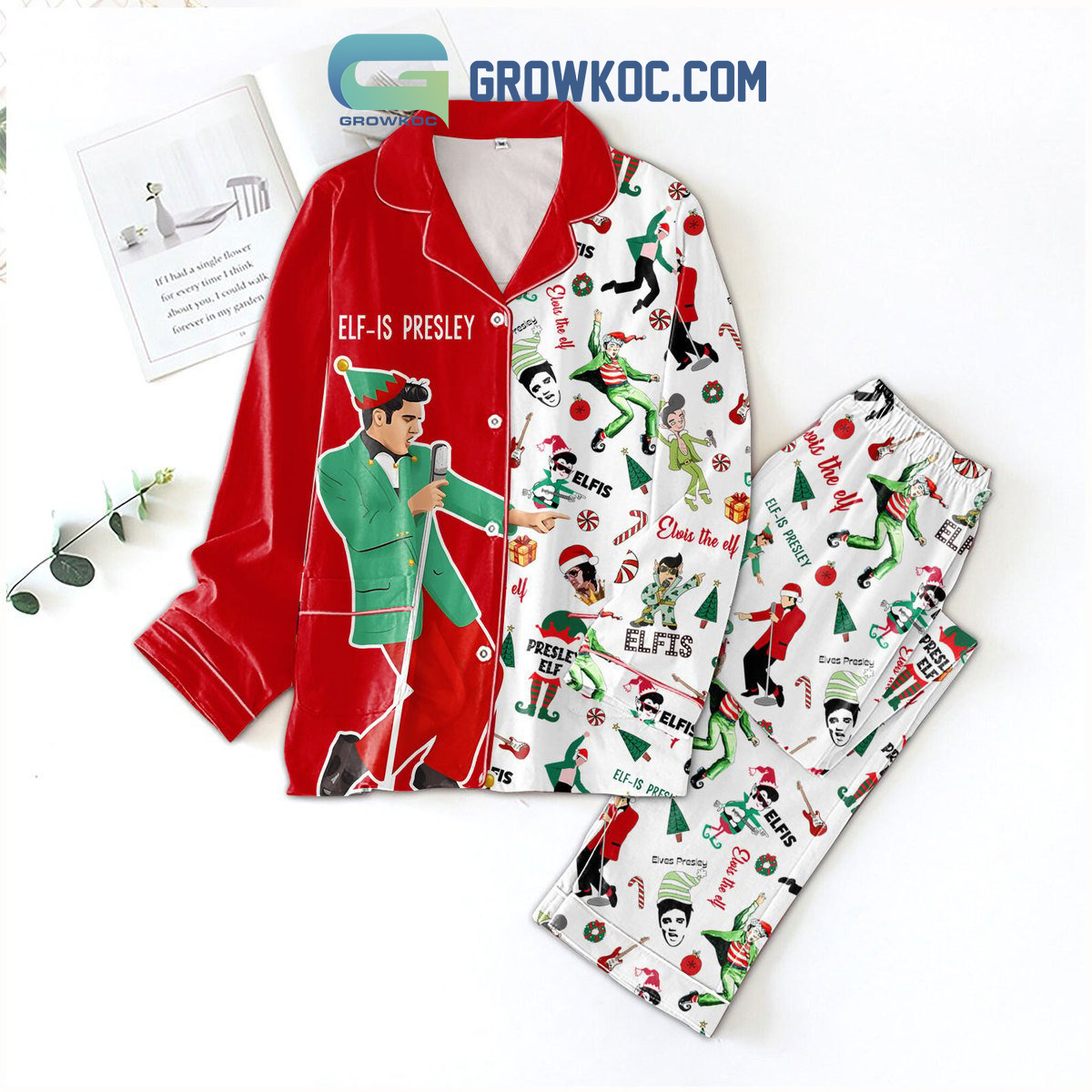 Elf Is Presley Elvis The Elf Pajamas Set2B1 M9bTb