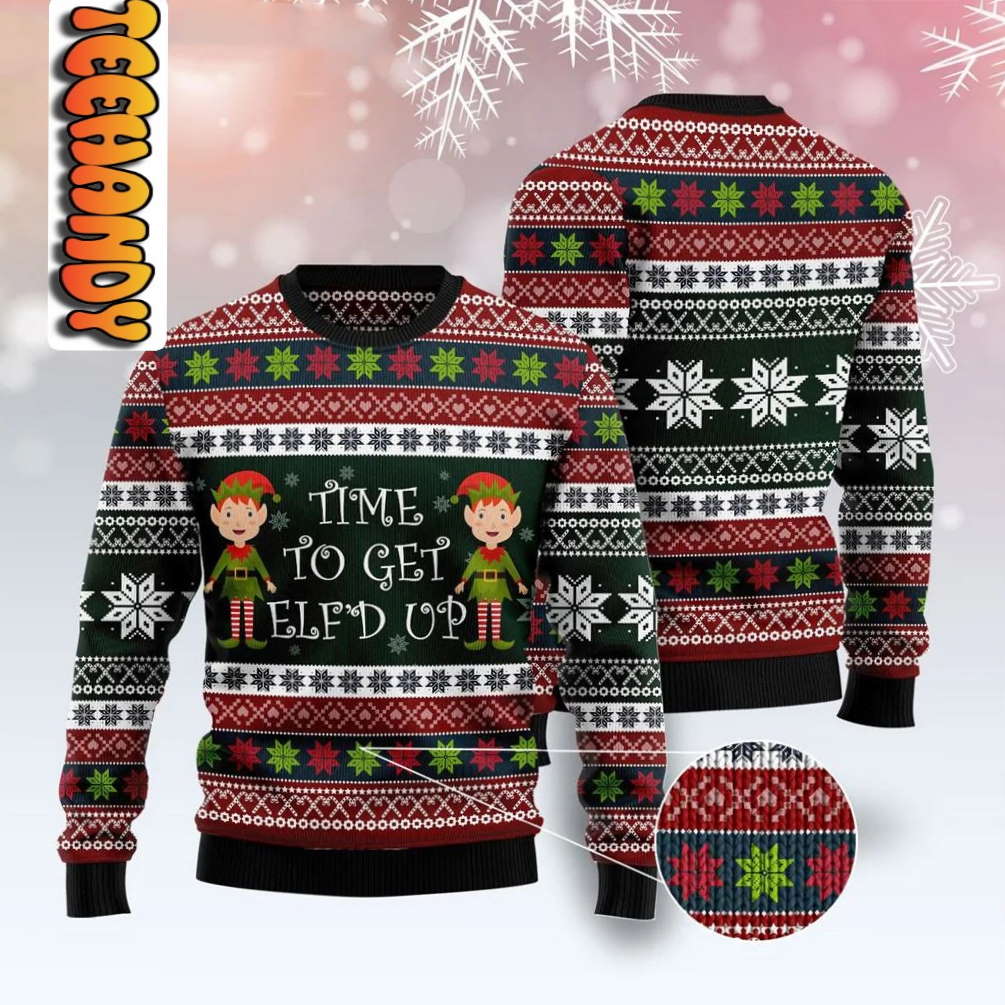 Elf Time Ugly Christmas Sweater