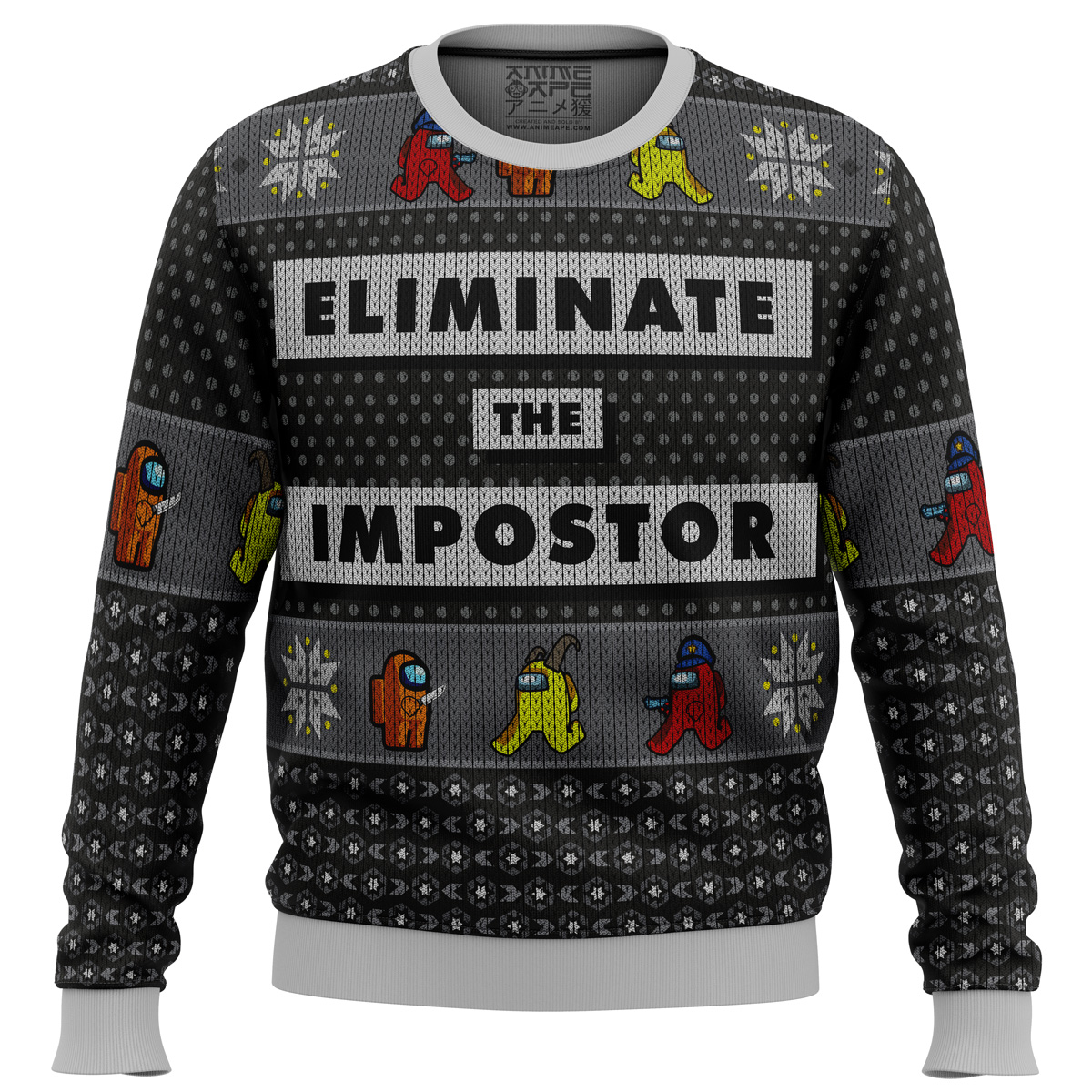 Eliminate the Impostor Among Us men sweatshirt FRONT mockup