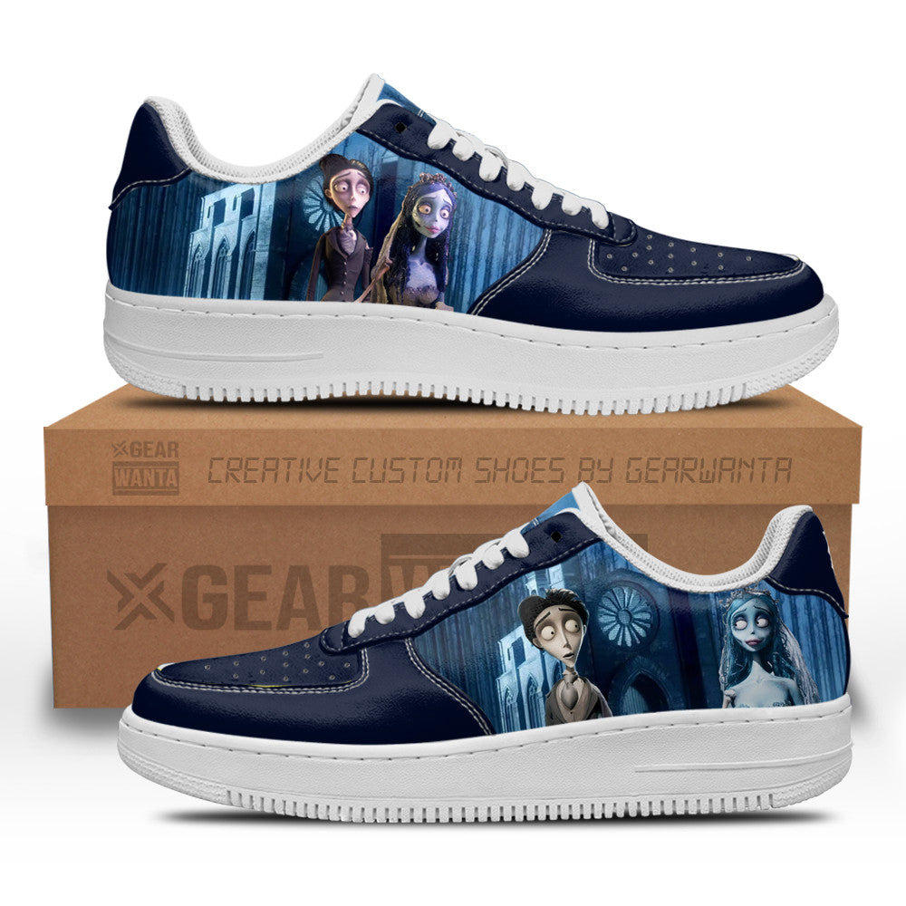 Emily and Victor Van Dort The Corpse Bride Custom Air Sneakers QD24 1 GearWanta