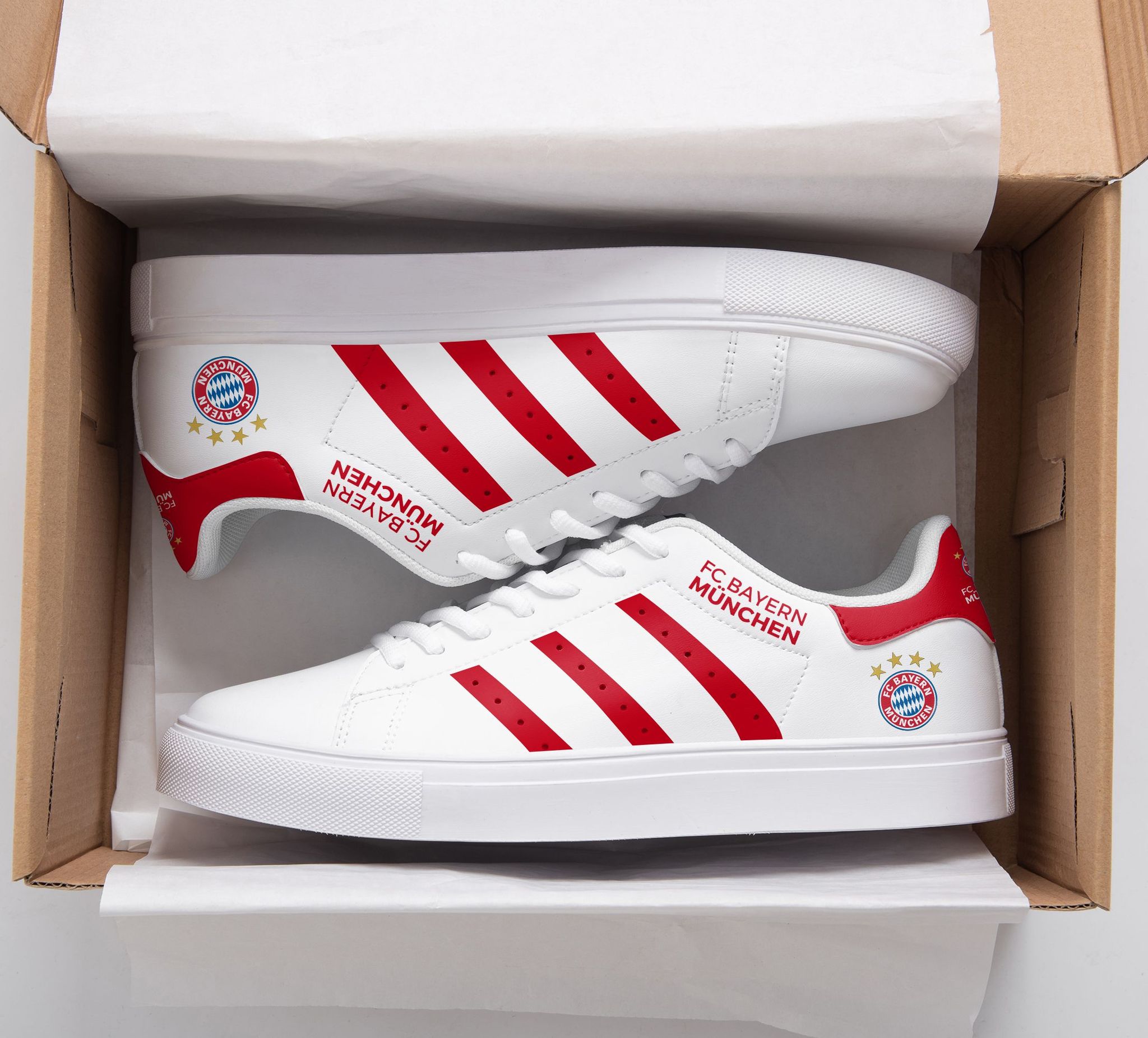 FC Bayern Muchen stan smith low top shoes 2