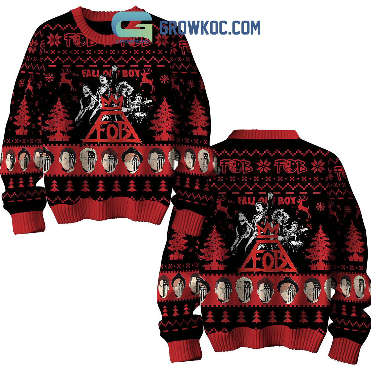 Fall Out Boy Centuries Irresistible Christmas Ugly Sweater2B1 dPvQI