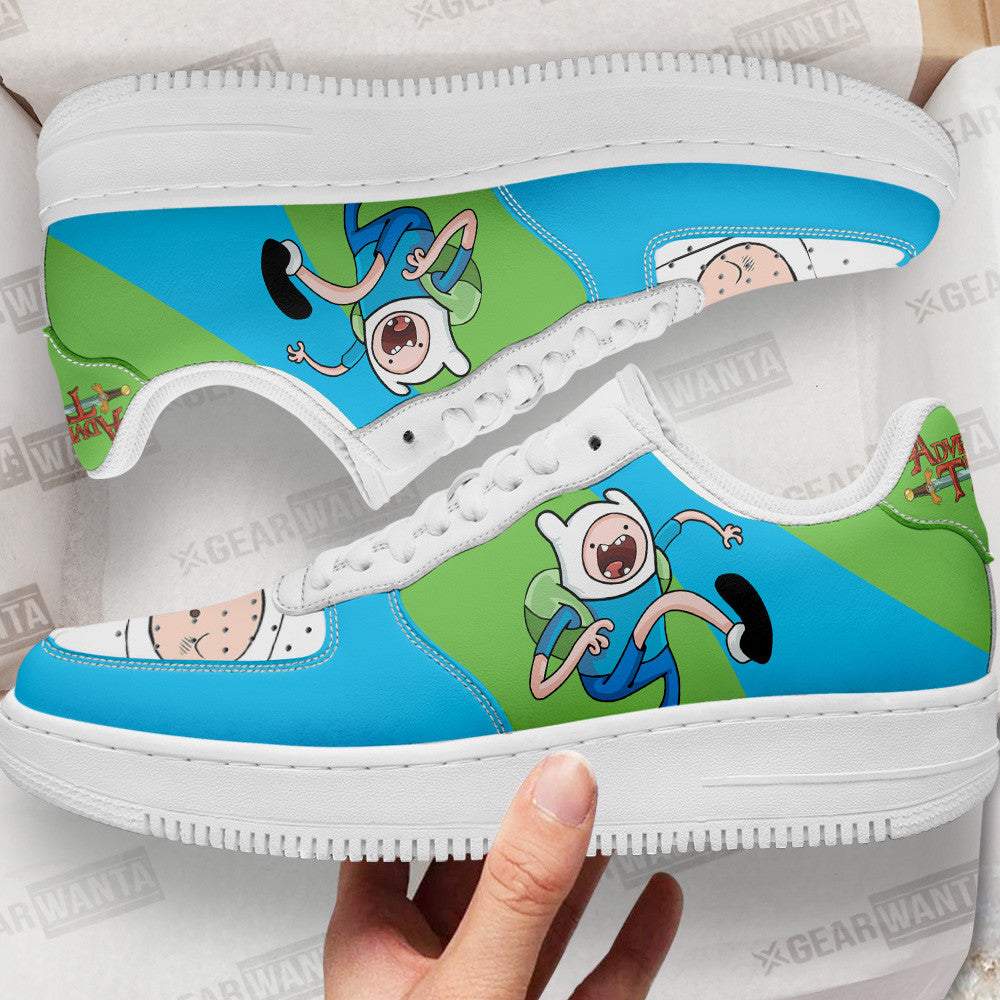 Finn The Human Air Sneakers Custom Adventure Time Shoes 1 GearWanta