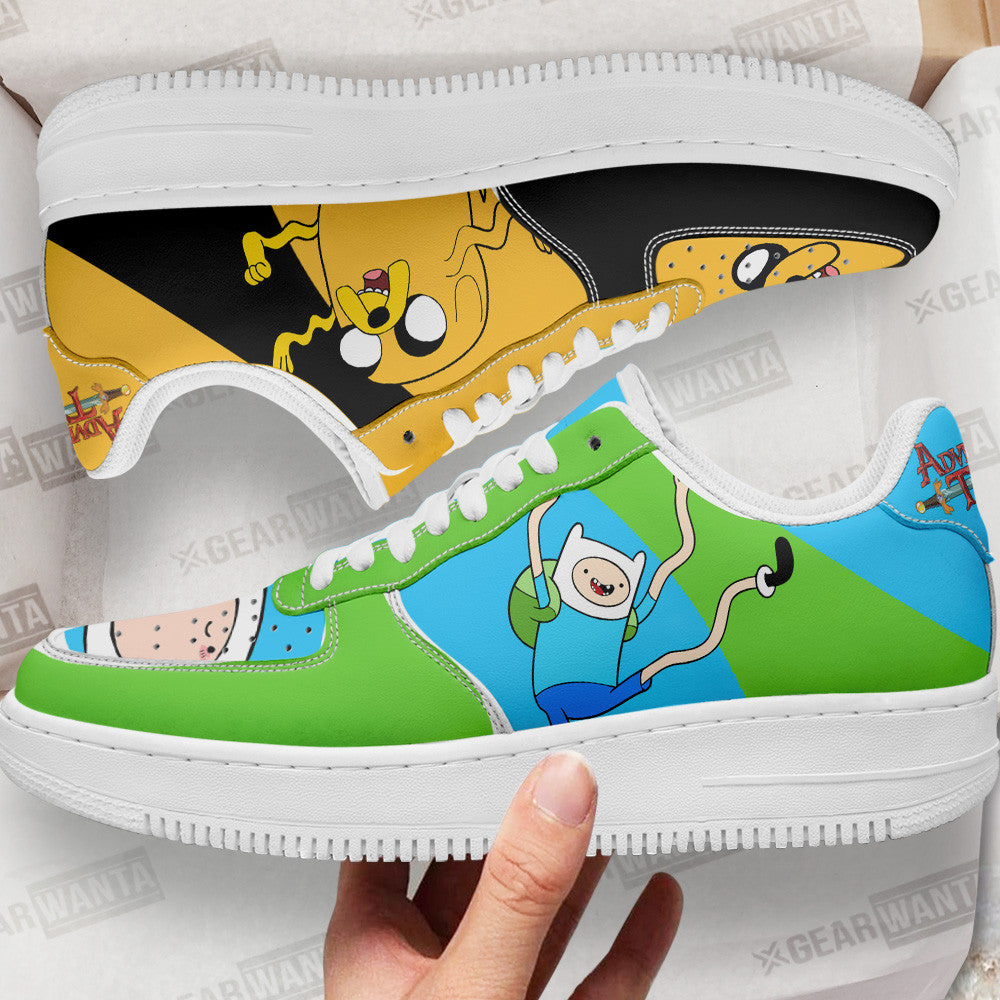 Finn and Jake Air Sneakers Custom Adventure Time Shoes 1 GearWanta