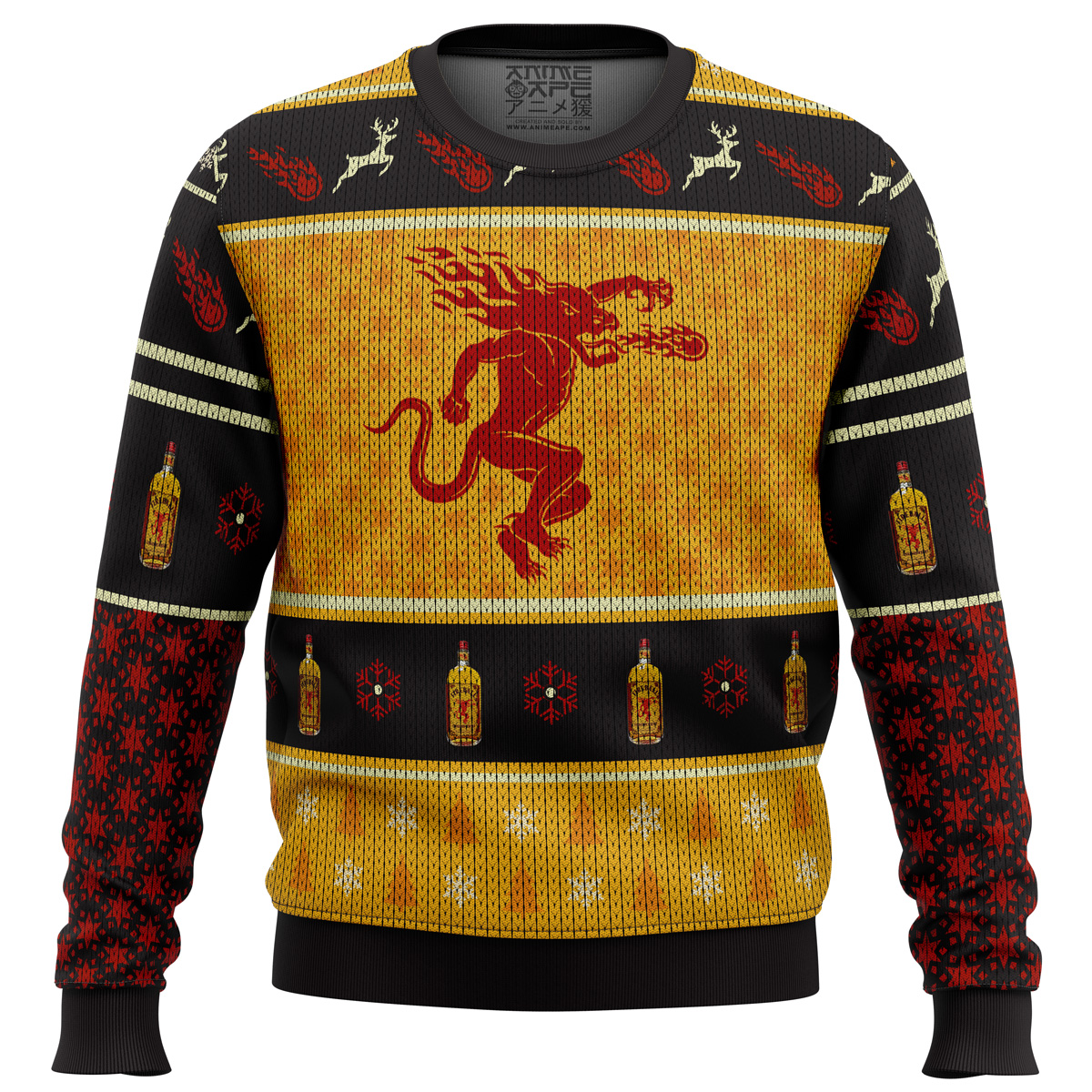 Fireball Cinnamon Whisky men sweatshirt FRONT mockup