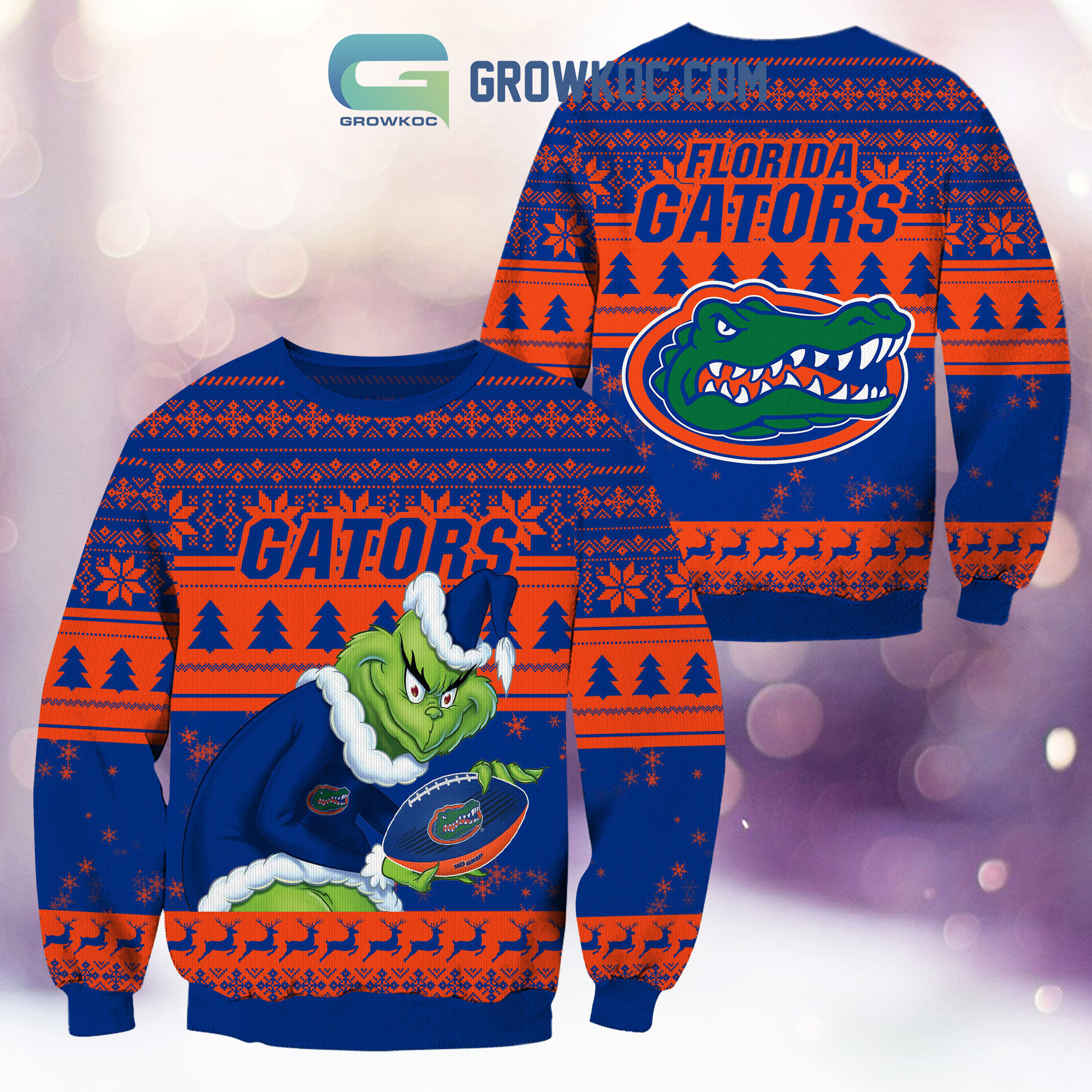 Florida Gators Grinch NCAA Christmas Ugly Sweater2B1 XIGad