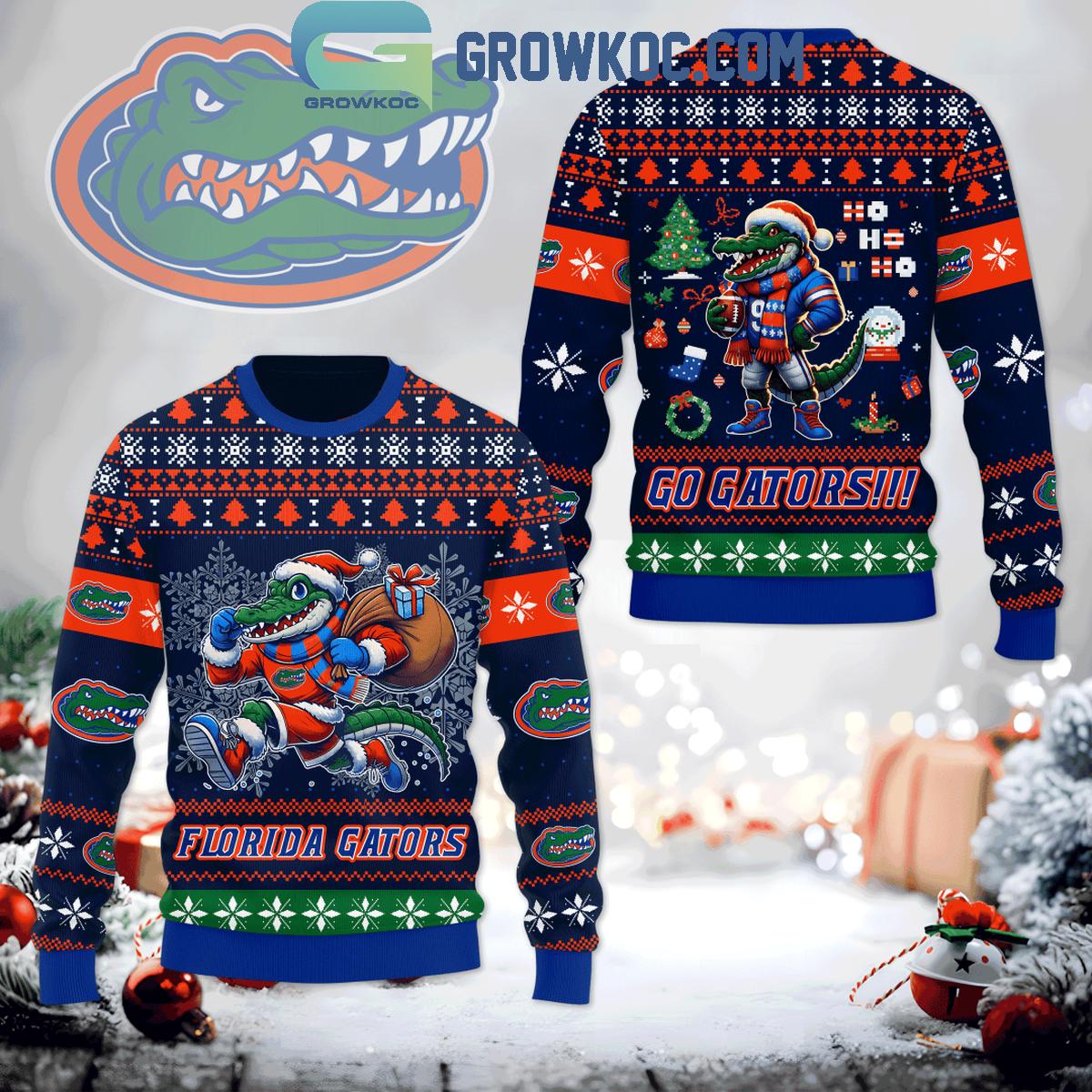 Florida Gators Ho Ho Ho Santa Clause In Christmas 2024 Ugly Sweater 1 xVr6b