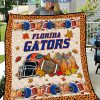 Florida Gators NCAA Football Welcome Fall Pumpkin Halloween Fleece Blanket Quilt2B1 nyGus