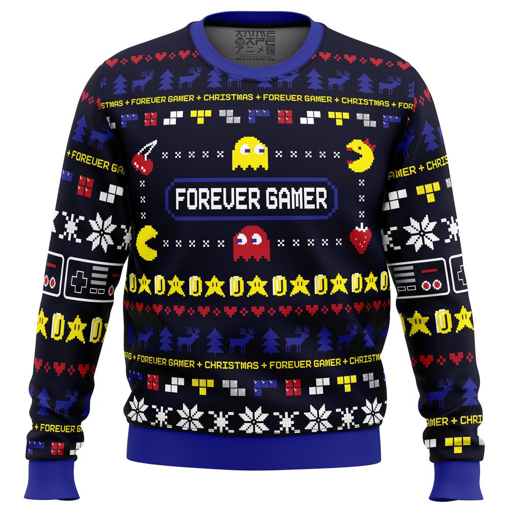 Forever Gamer Christmas PC men sweatshirt FRONT mockup