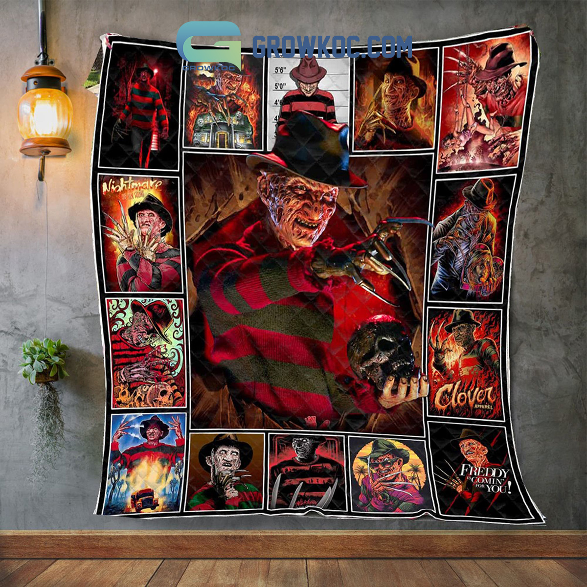 Freddy Krueger Coming Fot Halloween Nightmare Fleece Blanket Quilt2B1 wf7od