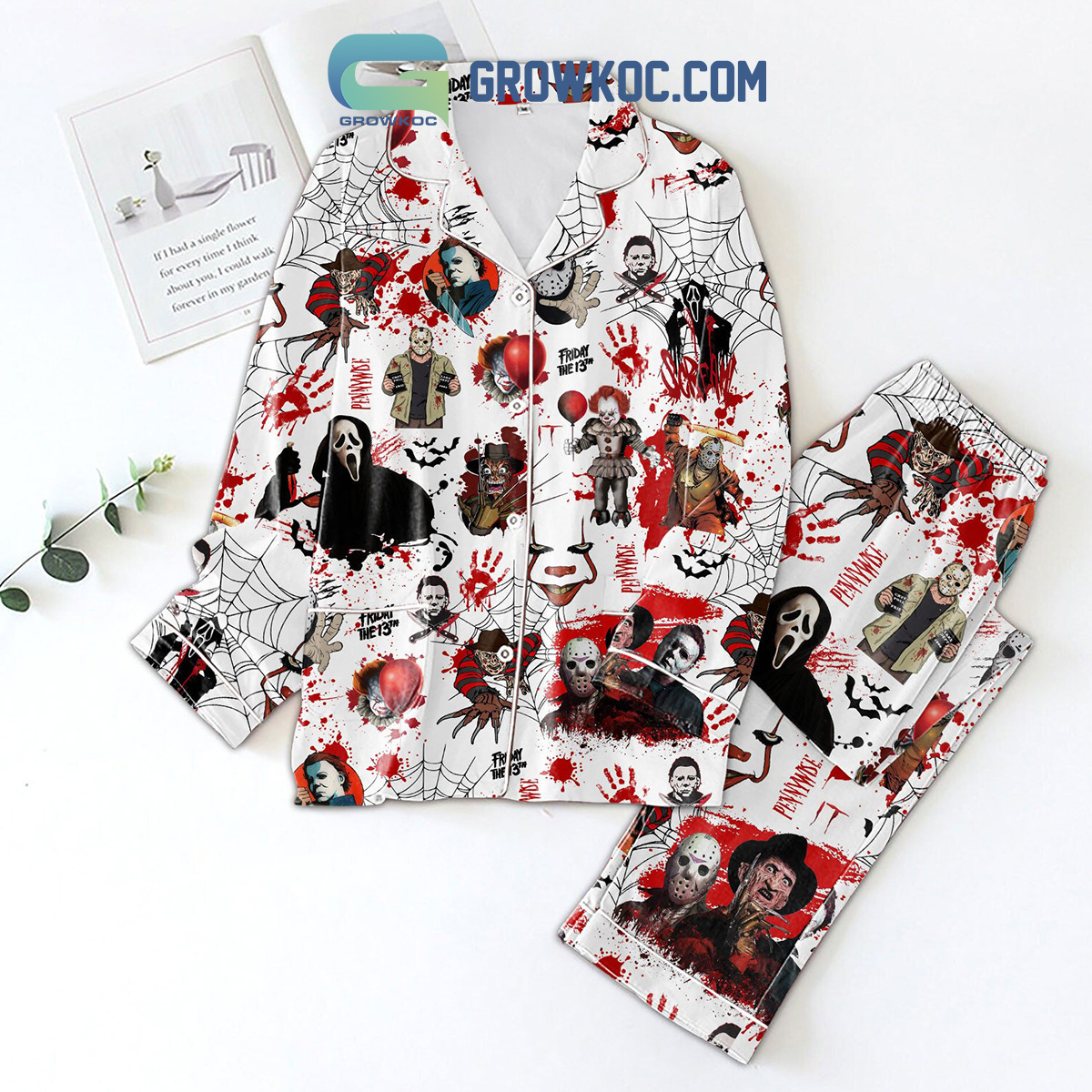 Friday The 13th Horror Movies Pajamas Set2B1 aLbTr