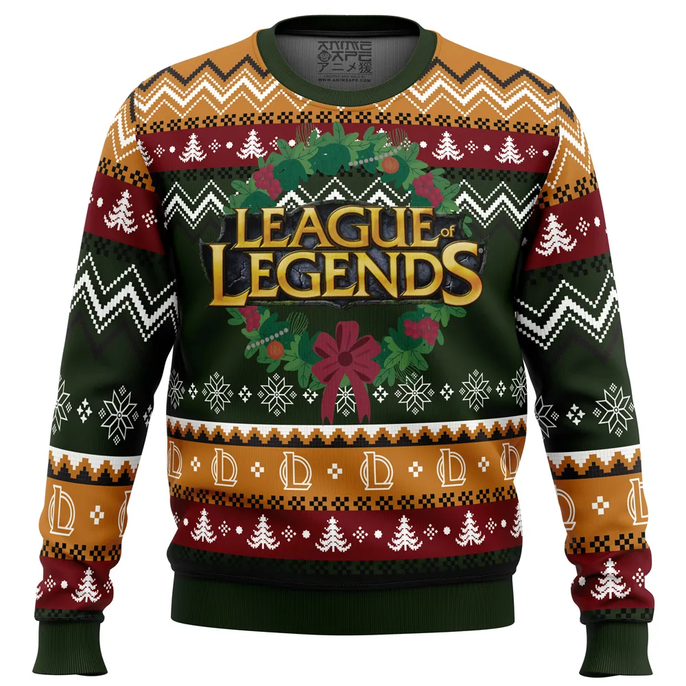 Game on Christmas League of Legends men sweatshirt FRONT mockup