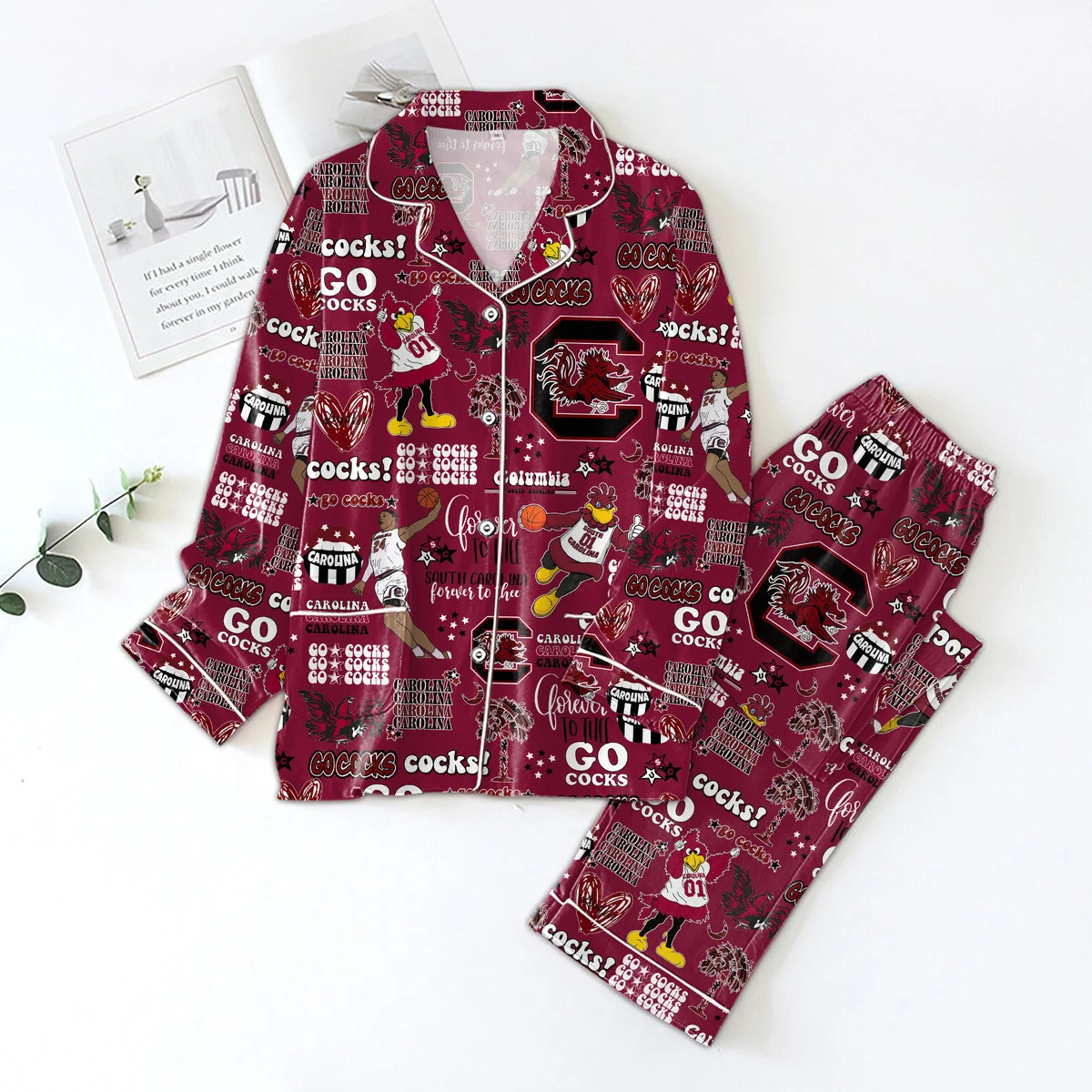 Gamecocks Basketball Icons Bundle Pajamas Set2B1 9TI7Z