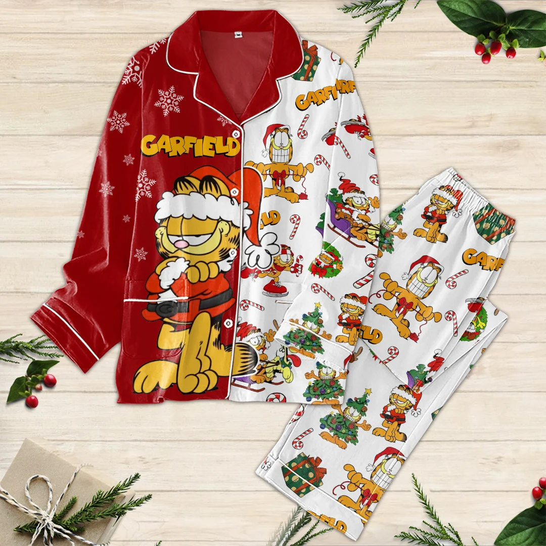 Garfield Christmas Pajamas Set2B1 PTc5l