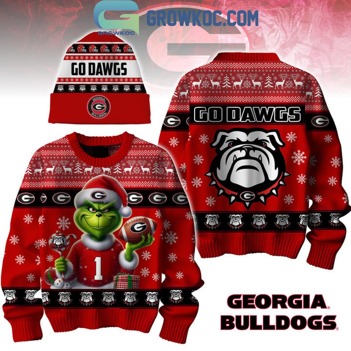 Georgia Bulldogs Christmas Go Dawgs 2024 Ugly Sweater 1 aBLdY