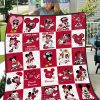 Georgia Bulldogs NCAA Mickey Disney Fleece Blanket Quilt2B1 u6pQo