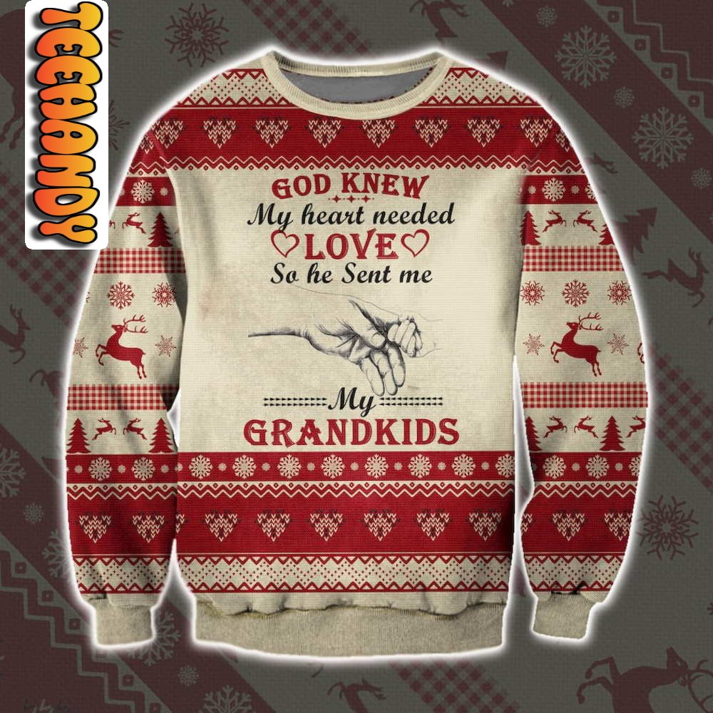 God Knew My My Heart Needed Love Ugly Christmas Sweater