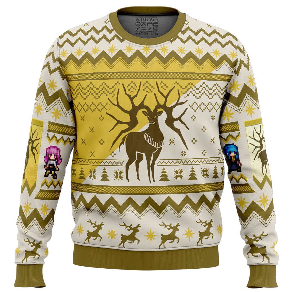 Golden Deer Fire Emblem Ugly Christmas Sweater FRONT mockup