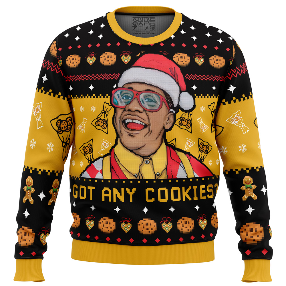 Got Any Cookies Family Matters Ugly Christmas Sweater FRONT mockup