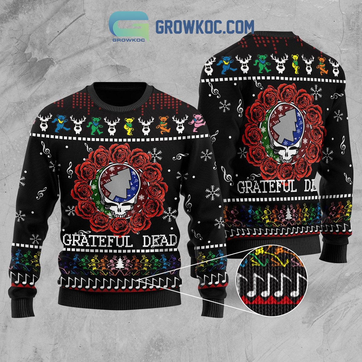 Grateful Dead Christmas Ugly Sweater2B1 oq8kg