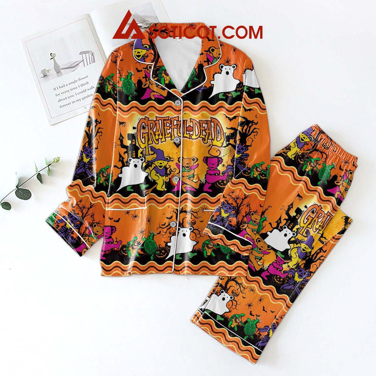 Grateful Dead Happy Halloween Pajamas Set2B1 50xKv