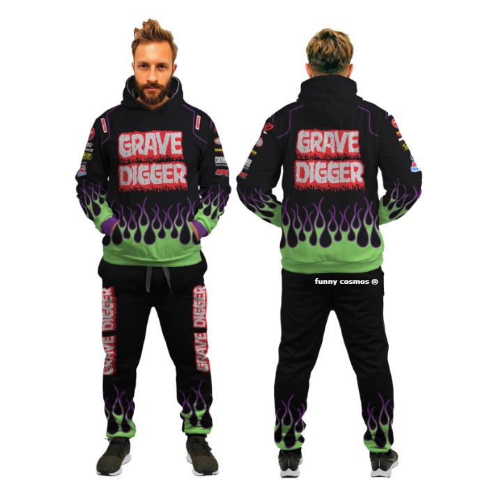 Grave Digger Jogger And Hoodie wpp1641526320648