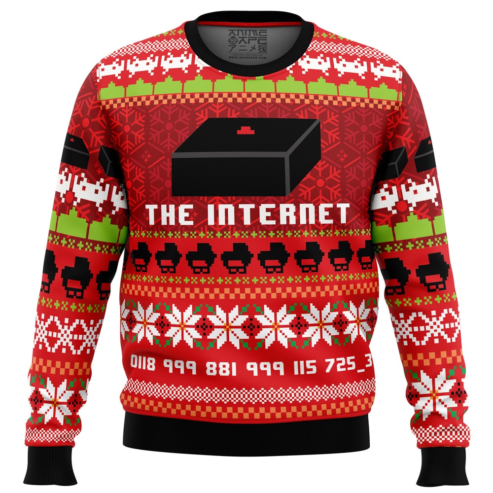 Great Reception The Internet PC Ugly Christmas Sweater front mockup