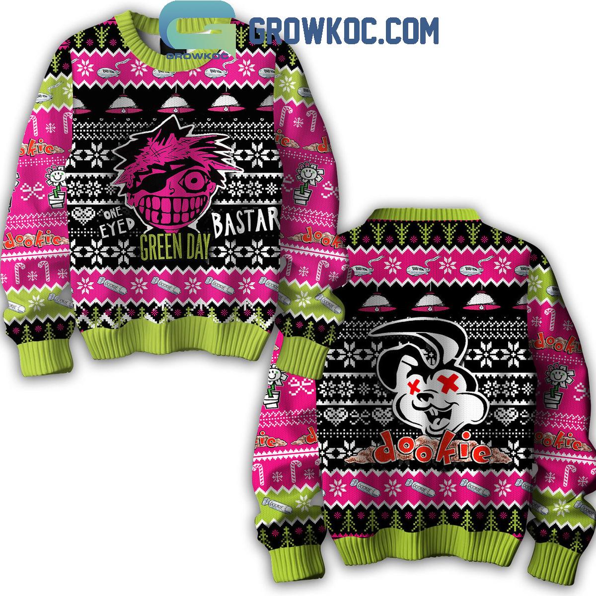 Green Day Bastard Dookie Ugly Sweater 1 JseL7