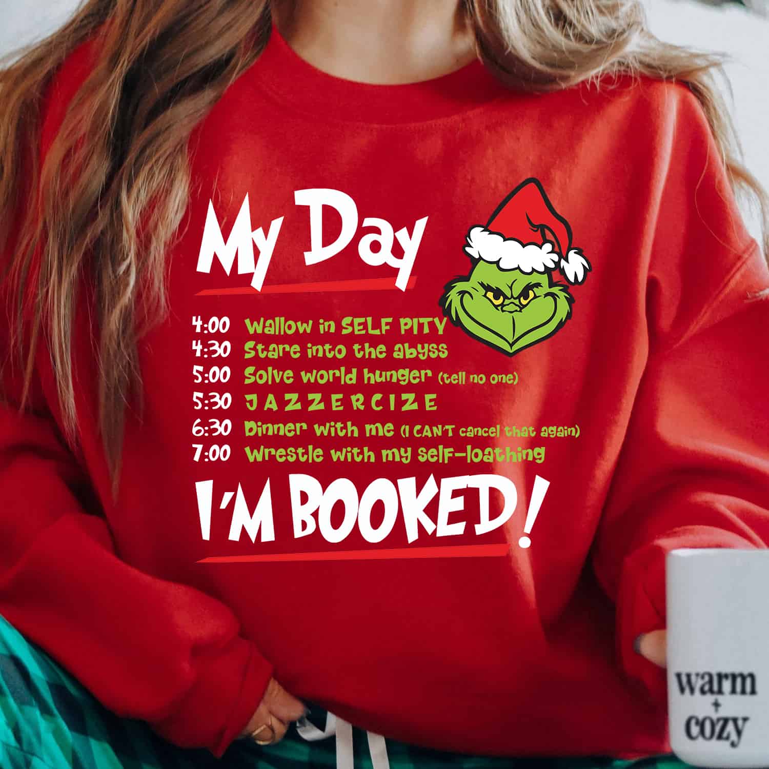 Grinch My Day Shirt Funny Christmas Sweatshirt Christmas Gift Ideas